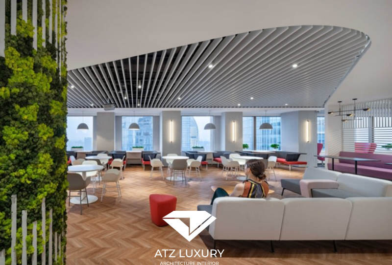 Thiết kế phòng làm việc công sở với không gian làm việc chung