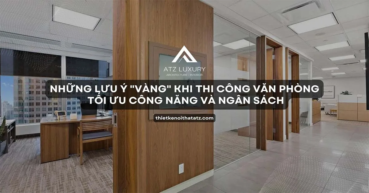 7 lưu ý “vàng” thi công văn phòng tối ưu công năng và ngân sách