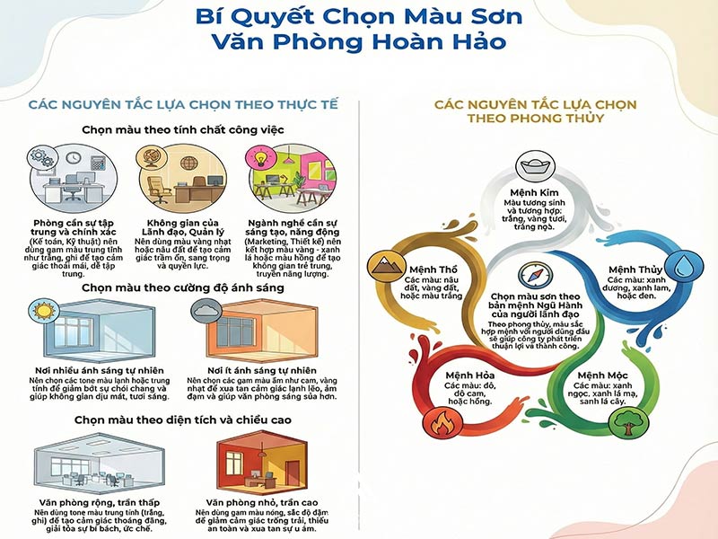Chọn màu sắc trong thiết kế văn phòng tăng năng suất & sáng tạo 2 mau sac trong thiet ke van phong 11