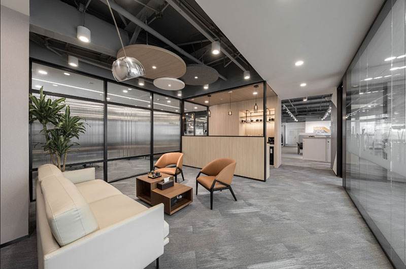 thiết kế nội thất showroom văn phòng