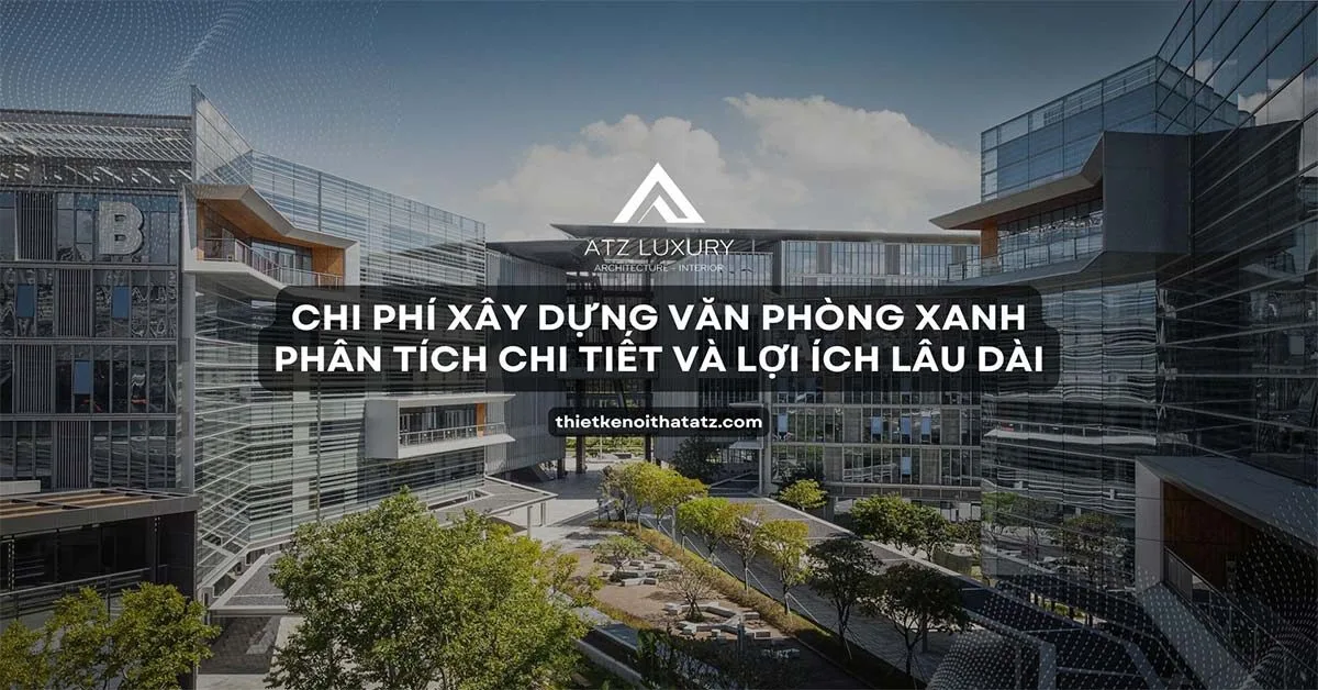Phân tích chi phí xây dựng văn phòng xanh chi tiết
