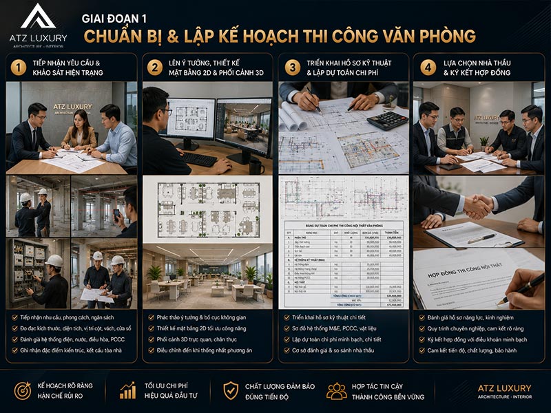 turnkey office interior construction process 3
