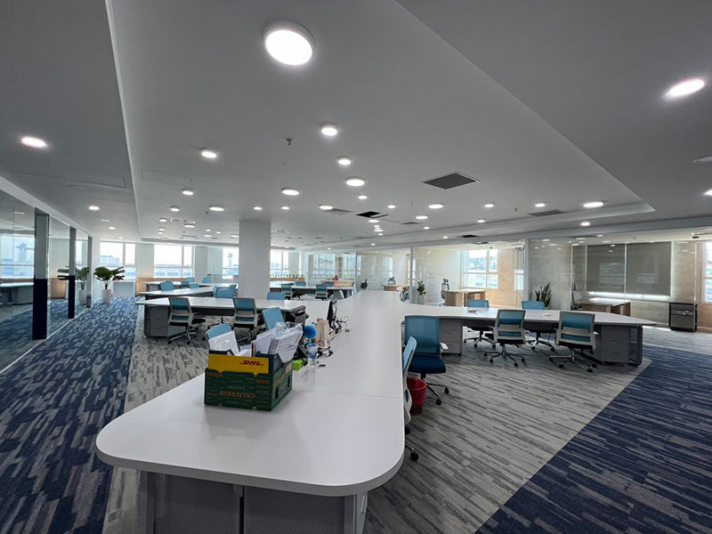 office interior construction process