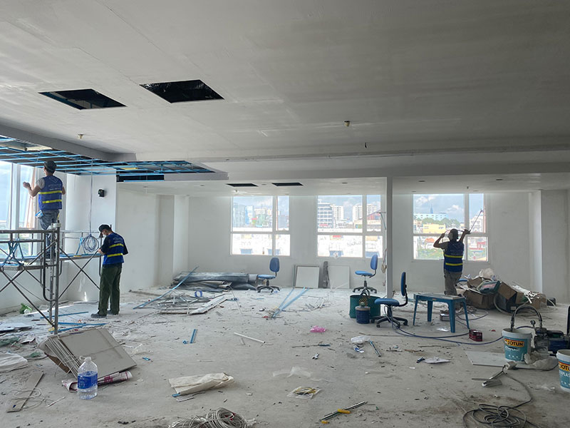office construction steps